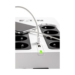 Eaton 3S UPS 700VA/420W : 2 x USB : Uitgangen 4+4xFR